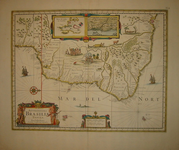 Janssonius Johannes (1588-1664) Accuratissima Brasiliae Tabula 1666 Amsterdam